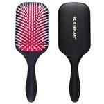 Denman D38 Power Paddle Brush – Wide-Tooth Detangler for Wet & Dry Hair, Smooth & Frizz-Free Styling – For Professional Stylists, Salons, Spas & Personal Use – Black & Red