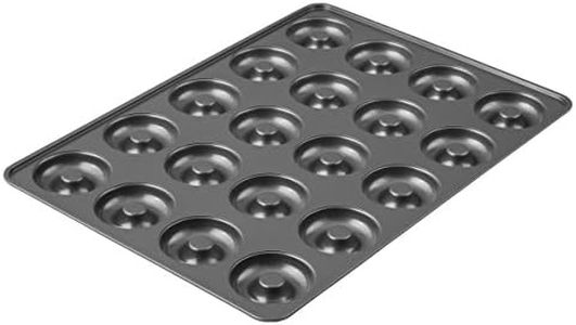 Wilton Perfect Results Non-Stick Donut Pan , 20-Cavity Donut Baking Pan, Steel