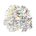 100 Assorted Floating Locket Charms