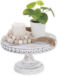 Hanobe Small Wood Cake Stand: White