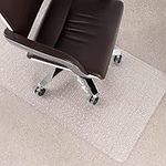 Office Chair Mat for Carpet Floors (75 x 120 cm) Highly Transparent, Clear PVC Floor Protection Mat with Studs, for Low and Medium Pile Carpets & Rugs, Durable and Ergonomic