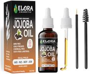 Organic Jojoba Oil 100 ML for Skin - 100% Vegan & Pure Jojoba Oil Organic Cold Pressed Unrefined - Jojoba Carrier Oil for Hair Growth, Ear Stretch, Nails, Makeup Remover & Facial Moisturizer, Body massage, Make skin soften and younger