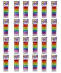 Asera 24 Packs Lantu Stack Pencil Pre Sharped Non Sharpening Rainbow Colorful Pencils Birthday Return Gifts for Kids