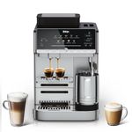 Ninja AutoBarista Automatic Espresso, Filter Coffee and Cold Brew Machine, 10 Drink Programs and 4 Milk Froth Presets, 340g Swappable Hopper, Dishwasher Safe Removable Parts, Silver AE1021UK