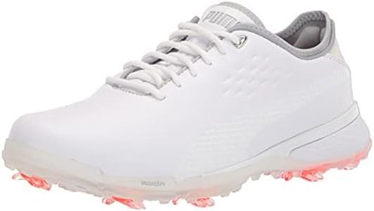 PUMA Men's Proadapt Delta Golf Shoe, White White, 9