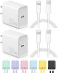 iPhone Charger Fast Charging [MFi Certified] 20W USB C Wall Charger with 6FT Super Fast Charger Cable Compatible with iPhone14/14 Pro Max/13/13Pro/12/12 Pro/11,iPad