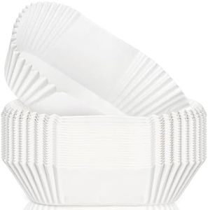 DEAYOU 80 PCS Bread Baking Liners, 2 LB Paper Loaf Pan Liners, Greaseproof Bread Tin Liner for Cakes, Snacks, Cupcakes, Weddings, Parties, White, 7.5" x 3.5" x 2.5"