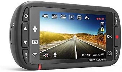 Kenwood DRV-A301W Caméra de Bord Full HD avec Capteur G 3 Axes, GPS et Liaison sans Fil