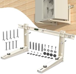 Plusluck Mini Split Wall Mounting Bracket for 7000-12000 BTU Mini Split Air Conditioner with Leveler Universal Ductless AC and Heat Pump Systems Outdoor