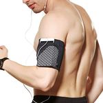 Ailzos Sports Running Armband,Lightweight Arm Band Strap Holder Pouch Comfortable Phone Armband Sleeve for Exercise Workout Fits iPhone X/8/7 Plus/7/6,Samsung Galaxy S9/S8/S7,Sony,LG HTC,(Black,L)