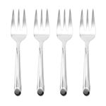 Towle Living Wave Stainless Steel Cocktail Fork, Set of 4