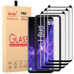 iAnder [3-PACK Galaxy S9 Screen Protector Glass [Easy Installation Tray], 3D Curved [Tempered Glass] Screen Protector for Galaxy S9 [Case Friendly]