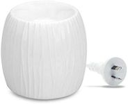 Aromamatic Wax Melt Electric Warmer, White Pearl