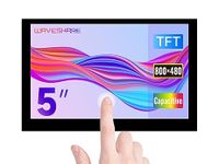 Waveshare 5inch Capacitive TFT Touch Display Compatible with Raspberry Pi 5/4B/3B+/3A+/3B/2B/B+/A+/CM3/3+/4 800×480 Resolution DSI Interface