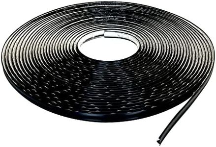InstaTrim The Original Flexible Trim - 50ft Black 1/2" Wide Caulk Tape - Adhesive Trim with Many Uses Including Caulking for Bathtubs, Sinks, Counters, Tile, Floors - Made in USA