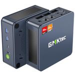 GMKtec Mini PC Gaming Preinstalled Windows 11 Pro, K6 AMD Ryzen 7 7840HS Dual NIC LAN 2.5Gbps Desktop Computer, 32GB DDR5 (16GB*2) 1TB PCIe4.0 SSD, USB4.0, HDMI, DP, USB-C, WiFi 6E, BT 5.2