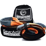 (Bundle) GearAmerica Tow Strap 3"x20' + Tree Saver Winch Strap 3"x8' | Heavy Duty 35,000 LBS (17.5 T) Strength | Off-Road Towing and Recovery Gear | Attach Hook or D-Ring Shackle to Pull a Stuck 4x4