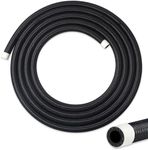 VWTNI 6AN Fuel Line, 6AN 3/8 inch CPE Fuel Hose, 10FT Transmission/Oil Cooler Lines, Nylon Braided Fuel Line Hose.