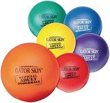 S&S Worldwide Gator Skin Foam Dodgeballs - Easy Grip Starter Balls, Low Density Foam for No Sting, Durable Coating, Tear and Puncture Resistant, 8.3 inch Size for Teens and Adults, Multicolor, 6 Pack