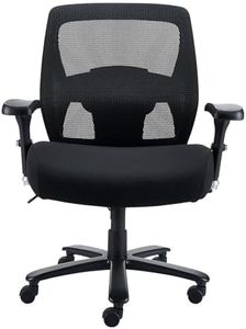 STAPLES Driscott Ergonomic Home Office Chair, Breathable Mesh with Wheels, Adjustable Height, Lumbar Support, Black
