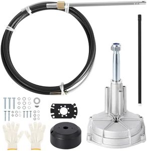 GarveeLife Outboard Steering System, 14 Feet Cable Outboard Steering Kit 3/4" Standard Tapered Shaft for Yachts, Fishing Boats and Waterborne Vehicles - No Steering Wheel