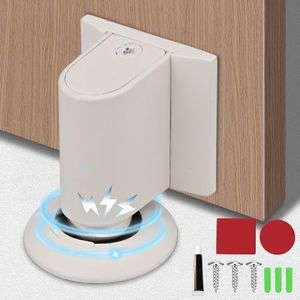 2026 New Door Wedge Stopper, Magnetic Doors Stoppers for Bottom of Door, No Drill Invisible Doorstops for Inside Door, Heavy Duty Magnetic Doors Catch Holder to Keep Doors Open (Beige)