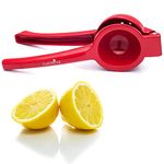 Cucisina Aluminum Lemon Squeezer, Citrus Juicer - Commercial Grade Aluminium Lemon Juicer - Ergonomic Hand Juicer (Red) - Essential Kitchen Supply, oxo good grips