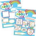 20 Colorful Read All About Me Posters For Elementary School Posters - All About Me Posters Elementary School Supplies For Teachers For Classroom, Star Student Posters Elementary Classroom Supplies