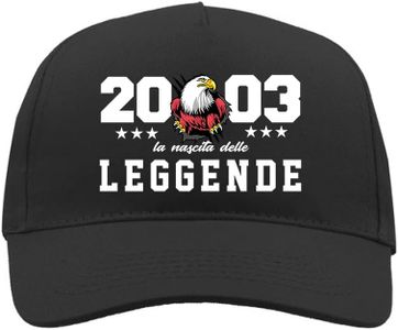 TeeDesign Gorra 21 años regalo cumpleaños: nacimiento de las leyendas gadget - 21 años - 2003