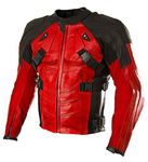 Fashion_First Mens Real Leather Biker Armored Motorcycle Jacket Riding Protective Jackets Men Cafe Racer Jacket