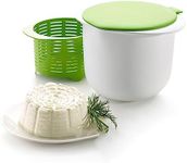 QMAAAYS Cheese Maker Kit Cheese Mould Set Cheese Mold Press DIY Strainer Easily Remove Water Durable for Home Tofu Cheese(Green)