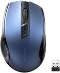 UGREEN Wireless Mouse, Ergonomic Mouse 5-Level 4000 DPI 6 Buttons, 2.4G USB Cordless Silent Mice with Nano Receiver, Wireless Mouse for Laptop, Computer, PC, MacBook, Chromebook - Blue