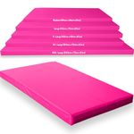 Gymnastics Crash Mat, Safety Exercise Mat Pad, Critical Fall Height Tested to 3 Metres BS:EN1177 [Pink, Medium]