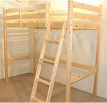 STRICTLY BEDS&BUNKS Celeste High Sleeper Loft Bunk Bed including Sprung Mattress (15cm), 3ft Single