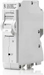 Leviton LB120-GFT 20A 1-Pole Plug-On GFCI Branch Circuit Breaker, Thermal Magnetic, 120 VAC, White