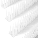 OFFO Bird Spikes Pigeon Outdoor Deterrent Spikes for Cat Keep Birds Raccoon Woodpecker Away Covers 8 Feet(2.44m), Frosted White