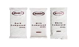 Bakers King Morde Chocolate 3 in 1 || Dark White Milk Compounds (Pack of 3, 400 gm Each)