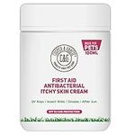 First Aid Antibacterial Itchy Skin Cream with SPF 50 | Natural Essential Oil | Maintains Cracked Itchy Skin | Lick Safe Non-Toxic Non-Irritant | Highly Absorbent Sun Cream for Dogs 100ml