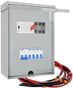 Automatic Transfer Switch, Dual Power Auto Transfer Switch, 50 Amp 3 Pole 6 Circuit 120/240-Volt 12,000W Pre-Wired Stronger Stability for Indoor and Outdoor