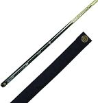 BCE Unisex Her-400 BCE Heritage 2 Piece Mark Selby Cue with Matching Grain 145cm 9 5mm Tip, black butt/ natural wood shaft, 57 UK