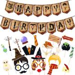 BDSHUNBF 26 Pieces Photo Booth Props, Funny DIY Kit, Party Selfie Photo Props, Birthday Party Decorations, Photo Props, for Kids Adults Men Women Birthday Party