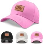 Custom Name Baby Peaked Cap: Adjustable Snapbacks Baseball Cap for Sun Protection - Personalized Gift Hat for Infants, Toddlers, Kids, and Adults(Peaked Cap-A)