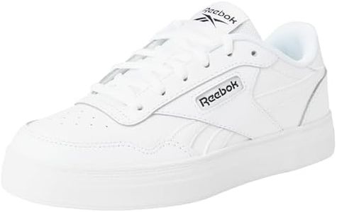Reebok Women's Court Advance Bold Sneaker, FTWR White/FTWR White/Core Black, 6 UK