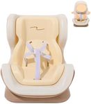 Doll Car Seat for10-17cm Dolls with Air Vent Clip, Cute and Functional Car Ornament for Blind Box Doll Fans Collectors (Coffee Brown)
