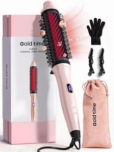 Infrared Thermal Brush, 2026 Upgrated Negative Ion Thermal Round Brush for Women Girls Hair Care, Larger Barrel for Faster Blowout, 6-Temp, Dual Voltage, No Damage, LED Display, 1.7 Inch Salon Styler