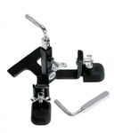 Meinl Percussion Pedal Mount Holder - Pedal Mount for Cowbells, Blocks, and Tambourines - Adjustable Height - Steel, Black (PM-1)