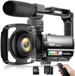 4K Video Camera Camcorder 64MP Vlog