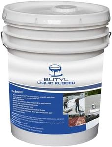 Liquid Butyl Rubber 4 Gallon Pail White Roof Coating Sealant for Residential and Commercial Roofs | Fix Roof Leaks | Over 25 yr. History | 200 SQ FT Per Pail | Made in USA