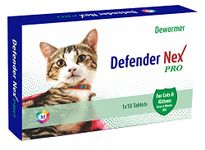 Medfly Healthcare Defender Nex Pro Natural Dewormer for cat of All Life Stages (10 Tablets) Pack of 1