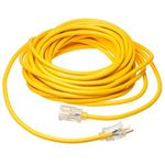 Southwire 1789SW0002 Coleman Cable 01789 10/3 Insulated Outdoor Extension Cord with Lighted End, 100-Foot